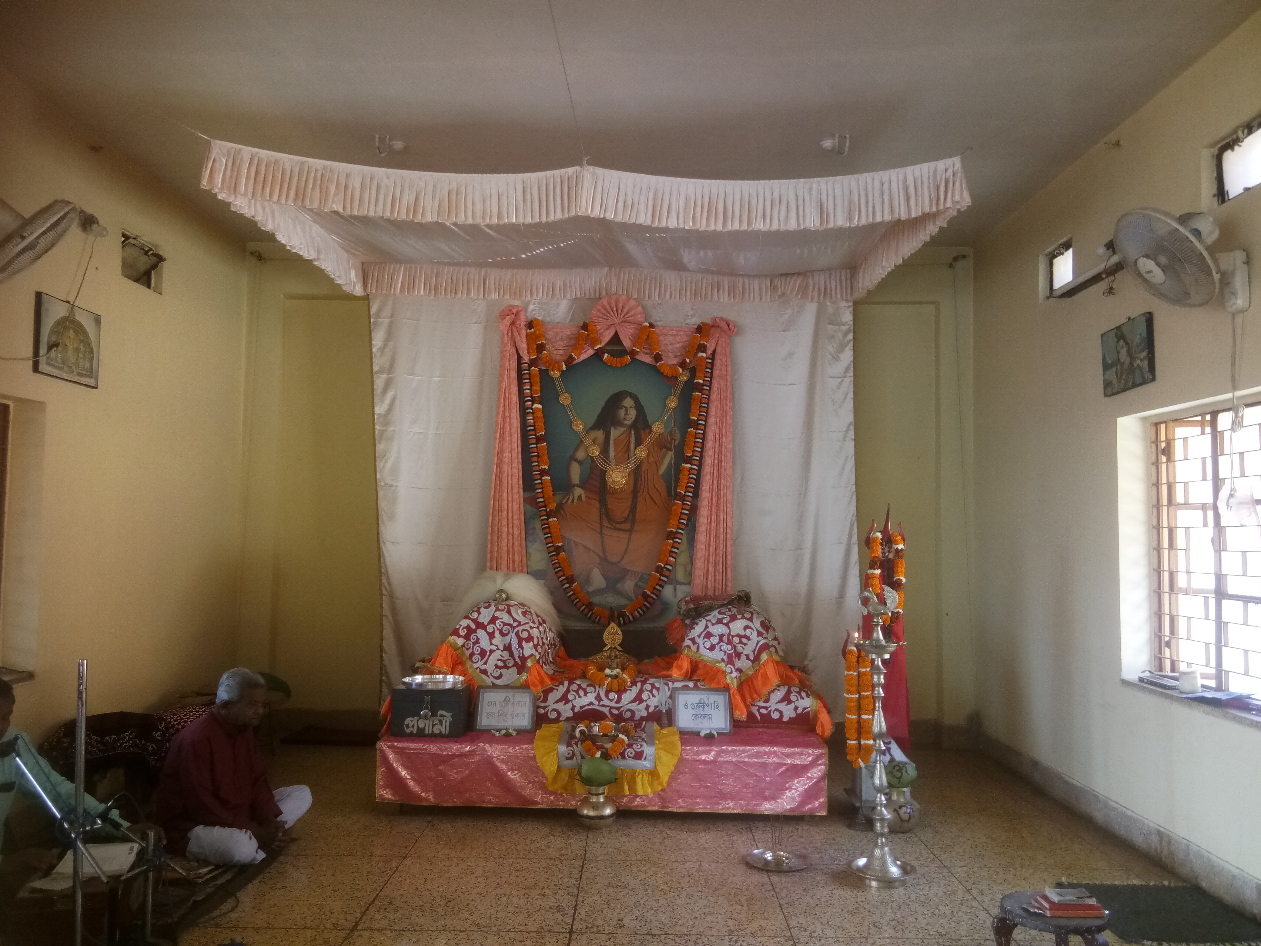 Altar of Sri Sri Guruji Maharaj on Maghi Purnima Birth Anniversary